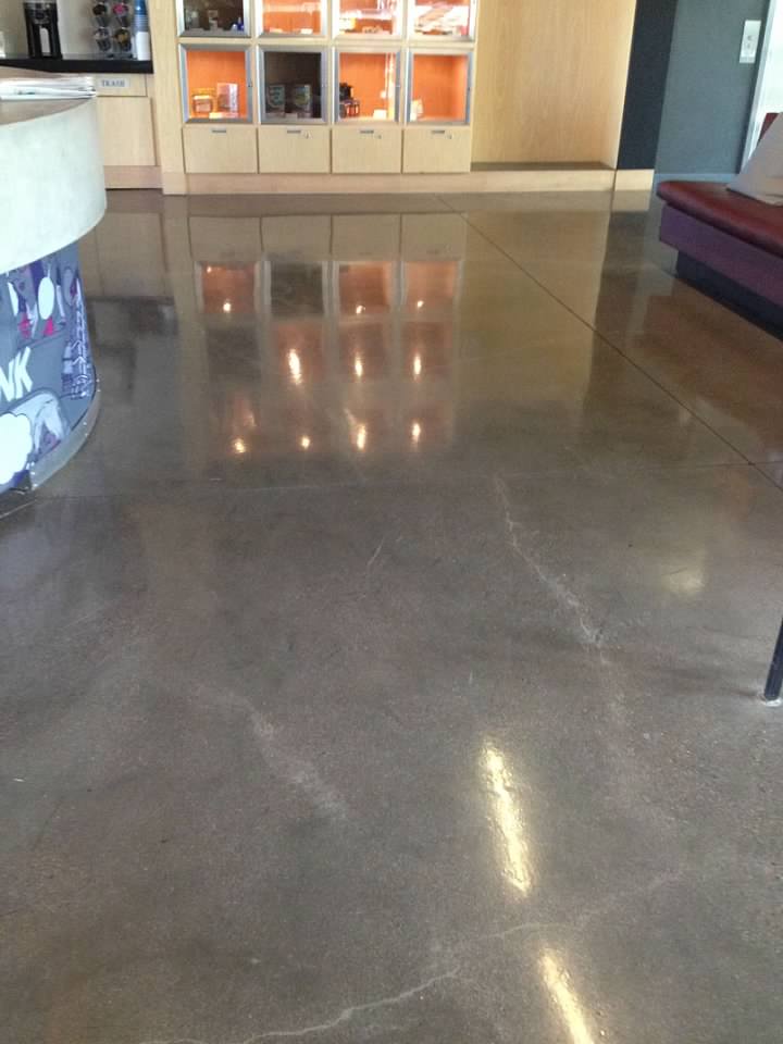 Polished floor of a lobby